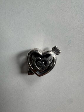 Pandora Silver Heart Arrow Charm